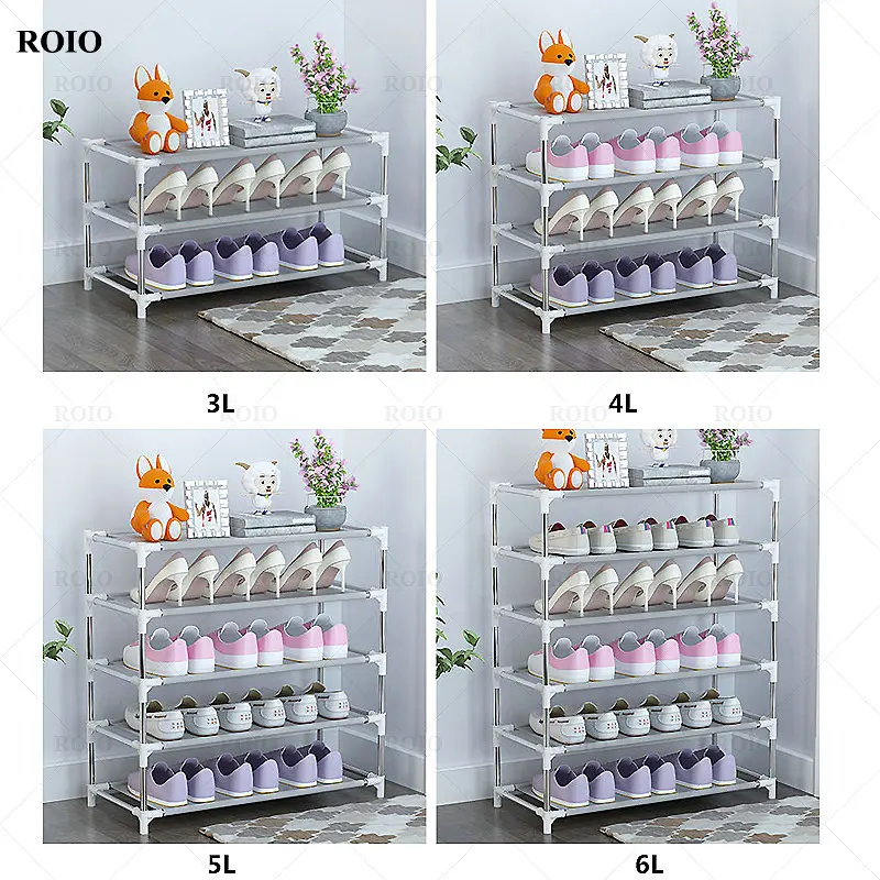 Simple Shoe Rack Metal Shoe Shelf Footwear Living Room Furniture Space Saving Shoes Organizer Stand Holder shoe rack