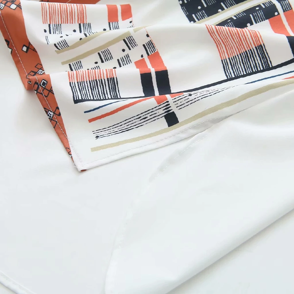Женская блузка размера плюс XL-4XL, белая офисная одежда, топы с принтом