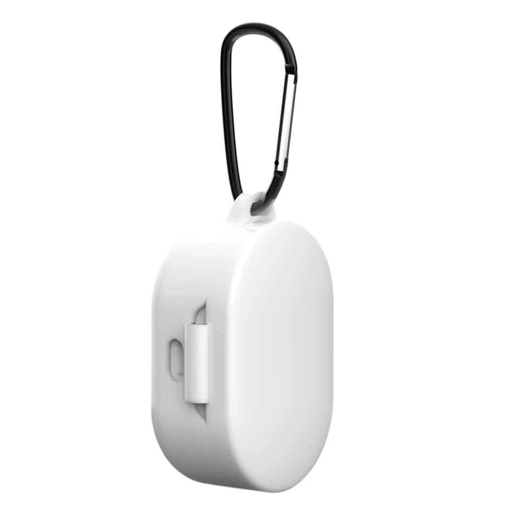 White 71 x 46 x 31m Силиконовый защитный чехол с кольцом для Xiaomi mi Red mi AirDots, чехол для наушников, модная версия - Цвет: White 71 x 46 x 31m