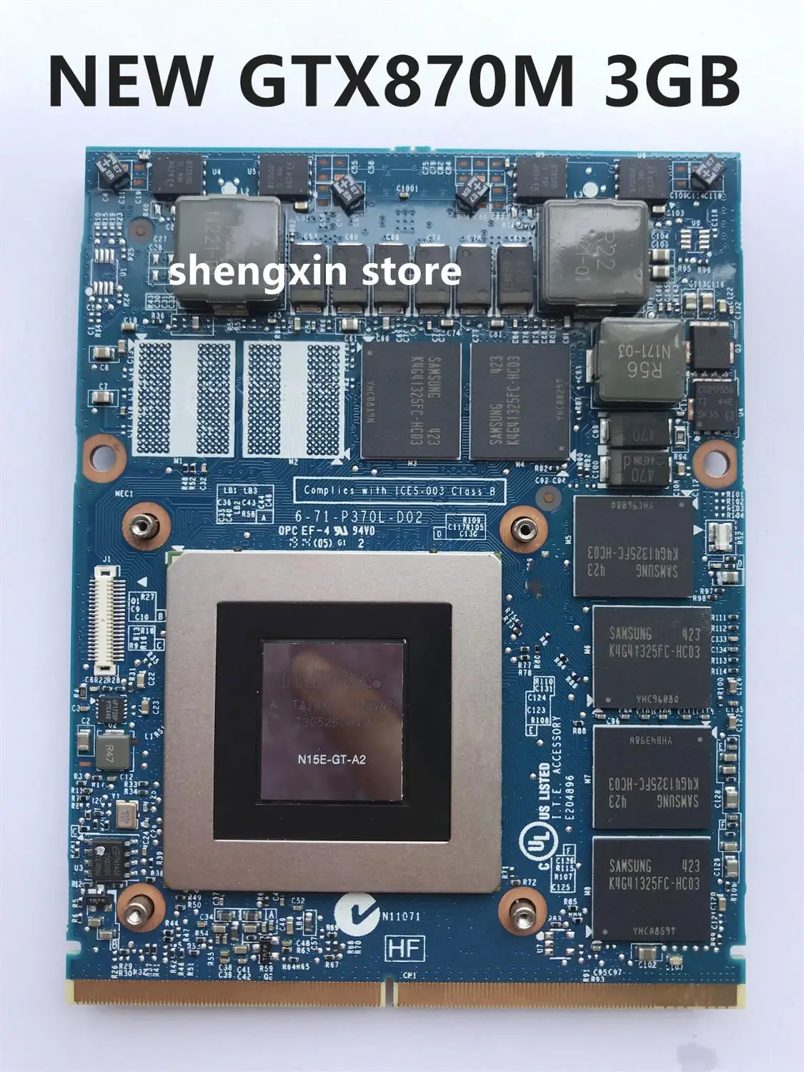 Новинка видеокарта GTX870M GTX 870M Vga графическая карта N15E-GT-A2 3 ГБ для ноутбука DELL Clevo