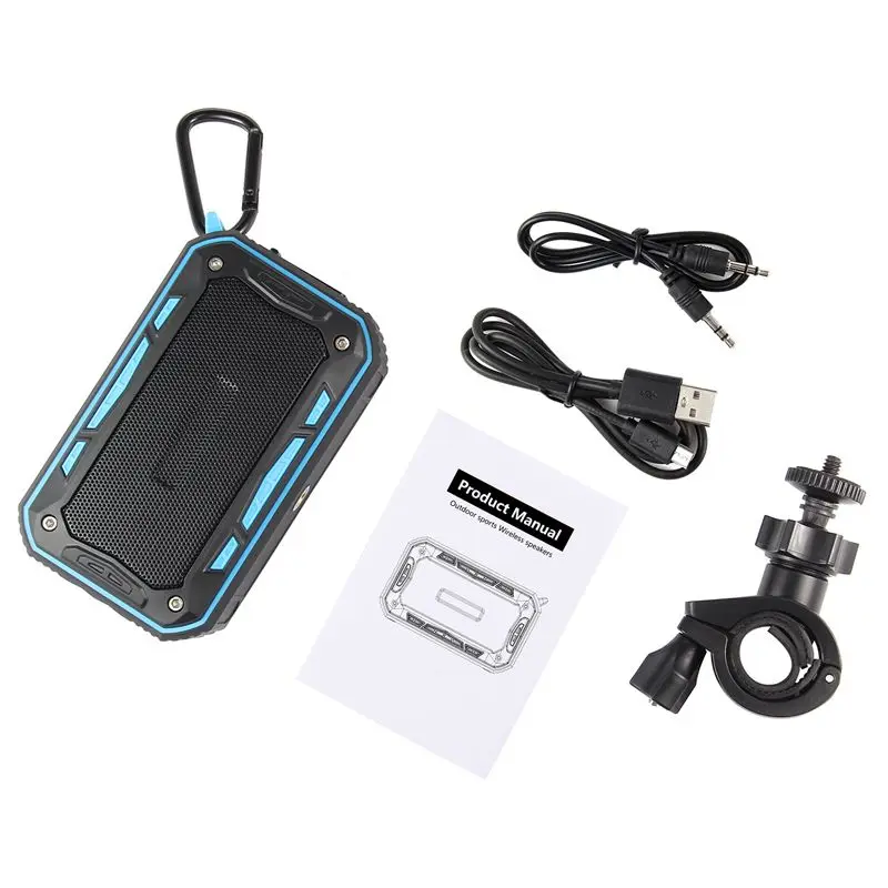 Bluetooth Speakers with Bike Mount IP67 Waterproof Outdoor Speaker TWS Pairing Function Louder Volume 6W Enhanced Bass Wireless Bluetooth Speakers with Bike Mount IP67 Waterproof Outdoor Speaker TWS Pairing Function Louder Volume 6W Enhanced Bass Wireless