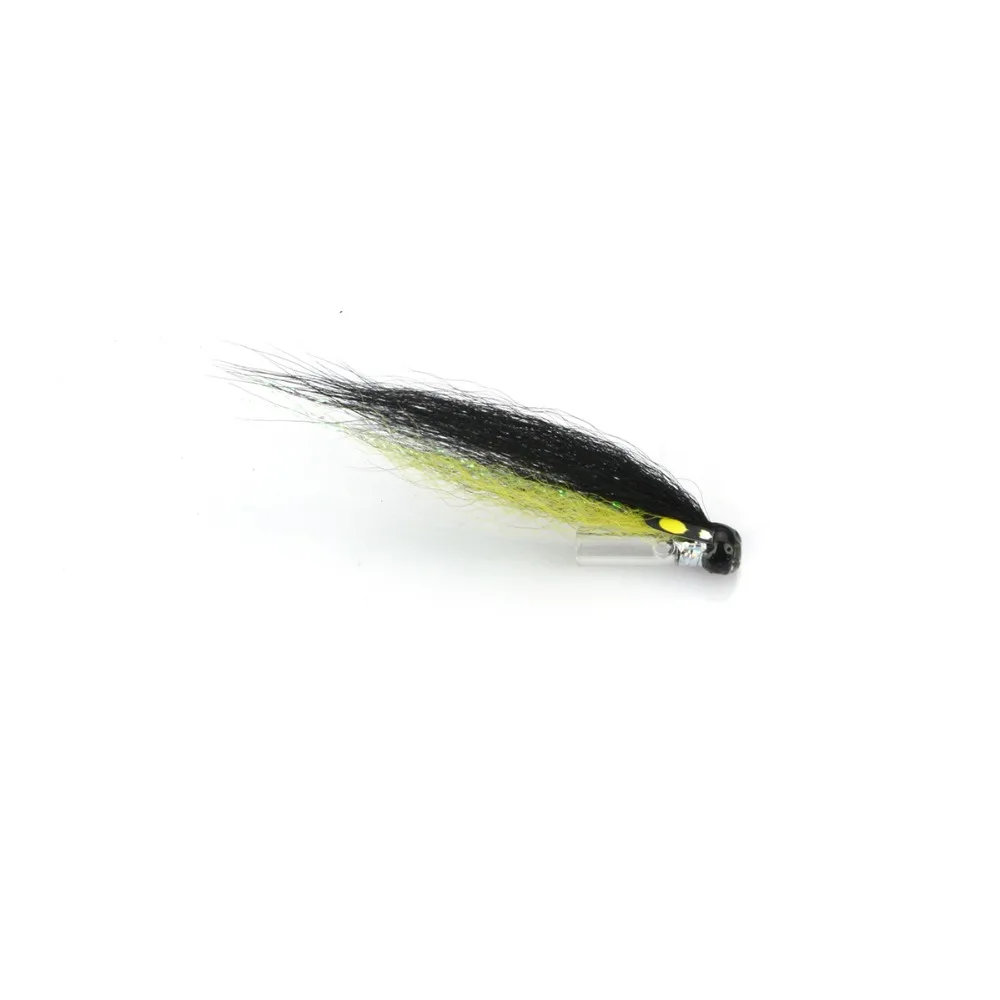 LAE03413-Silver Stoat Tail Riffle Hitch Tube Fly (1)