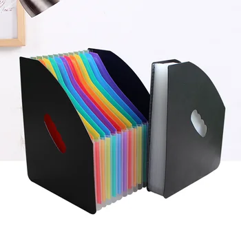 

13 Pockets Accordion File Organizer Expanding File Folder Expandable Plastic Accordion Document Paper Organizer Bag LAD-