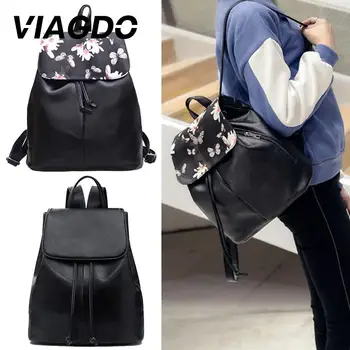 

College Backpack Double Shoulder Backpack Lady Prom Party Women Fashion Handbag PU Popular RANSEL Travel