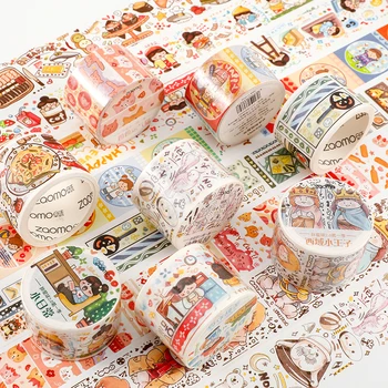 

35mm*3m Kawaii Girls daily Masking Washi Tape Decorative Adhesive Tape Decora Diy Scrapbooking Sticker Label Stationery
