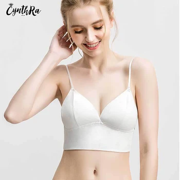 

CYNTHRA New Underwear Women Backless Dress Lingerie Push Up Female Thin Section Vacation U-type Beautiful Back Bralette For Girl