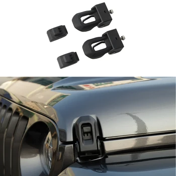 

Car Styling Mouldings Locks Hood for Jeep Wrangler JL 2018+ Car Engine Hood Latch Catch With Key Lock Kit Black Car Accessories