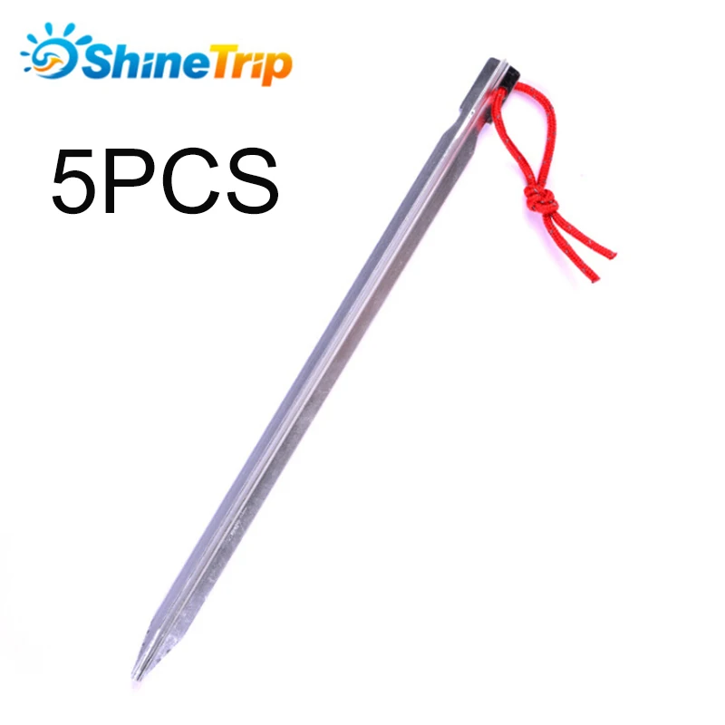 5 pcs TenT Ground Nails AluminumDurable Alloy Outdoor Camping Tent Practical Nails Replacement Tools