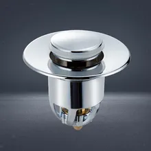 

Stainless Steel Rebound Core Push Drain Filter Sink Bounce Bathtub Plug Hair Catcher Stopper Bathroom Pop-up Drain Strainers