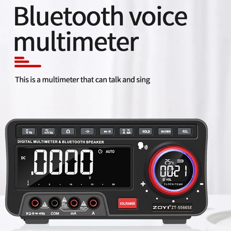Bt Digital Multimeter 19999 Counts Multimeter Wireless Speaker Auto