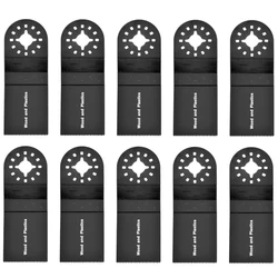 10pcs 35mm Multitool Blades HCS Oscillating Saw Blades Quick Release Professional Fast Cut Swing Blades for Metal Wood Plastic