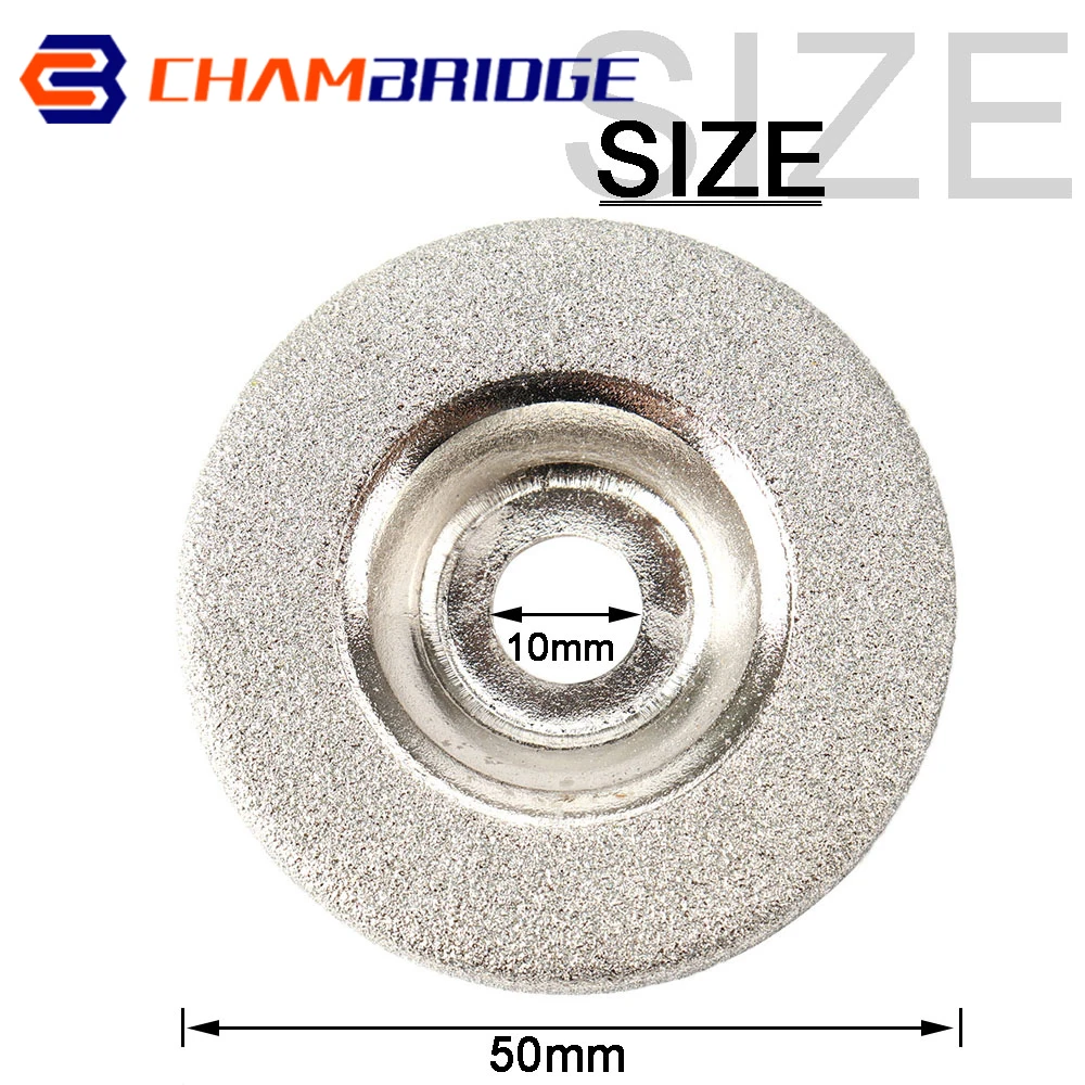 2-10Pcs 50mm Diamond Grinding Wheel Electroplated Circle Disc Grinder Stone Cutting Rotary Tool for Quick Removal Or Trimming grinding disc abrasive wheel grinding wheel