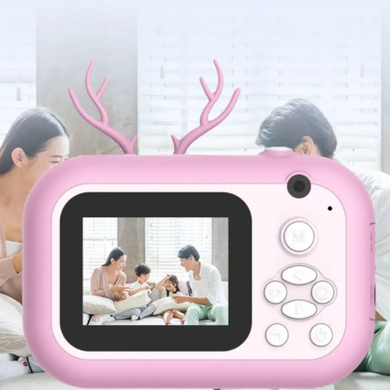 

Children's Camera Thermal Print Camera Mini Dual Lens Sports Photography Toys Christmas Gift
