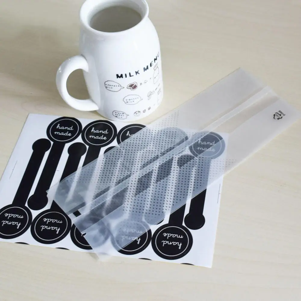 100 шт. Симпатичные полупрозрачные плоские пакеты пакет для упаковки тостов