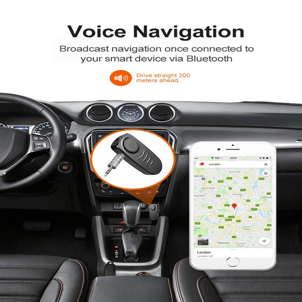 Горячий беспроводной BT5.0 приемник Bluetooth гарнитура AUX Стерео усилитель музыки Hands-free автомобильный адаптер Носимых устройств поддержка