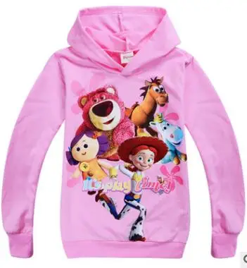 Детская футболка для мальчиков с принтом «Toy Story 4 Woody and Co.» детские толстовки футболки с длинными рукавами худи для мальчика, Толстовка топы для девочек 4-12 лет - Цвет: s0581-7263