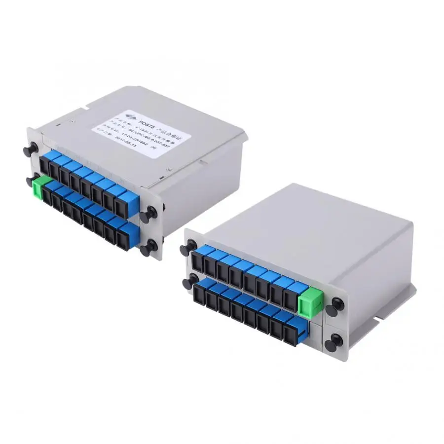 SC/UPC 1x16 волоконно оптический сплиттер 1 до 16 PLC одномодовый модуль|Измерители