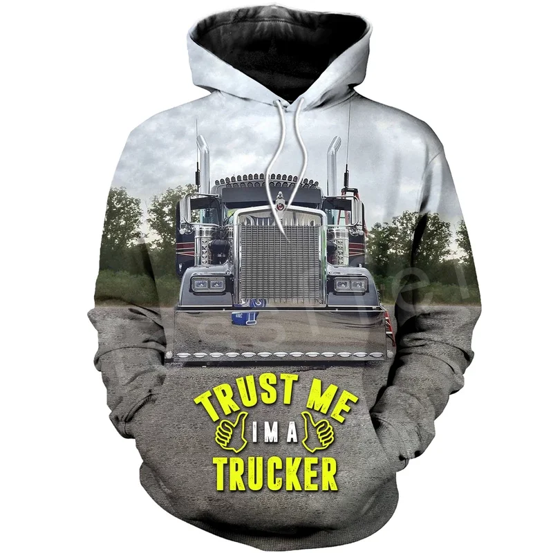 just picture Tessffel Trucker Красочные мужские женские толстовки/худи/на молнии 3Dfullprint Пуловер Спортивные костюмы повседневные Crewneck S-9 - Цвет: just picture
