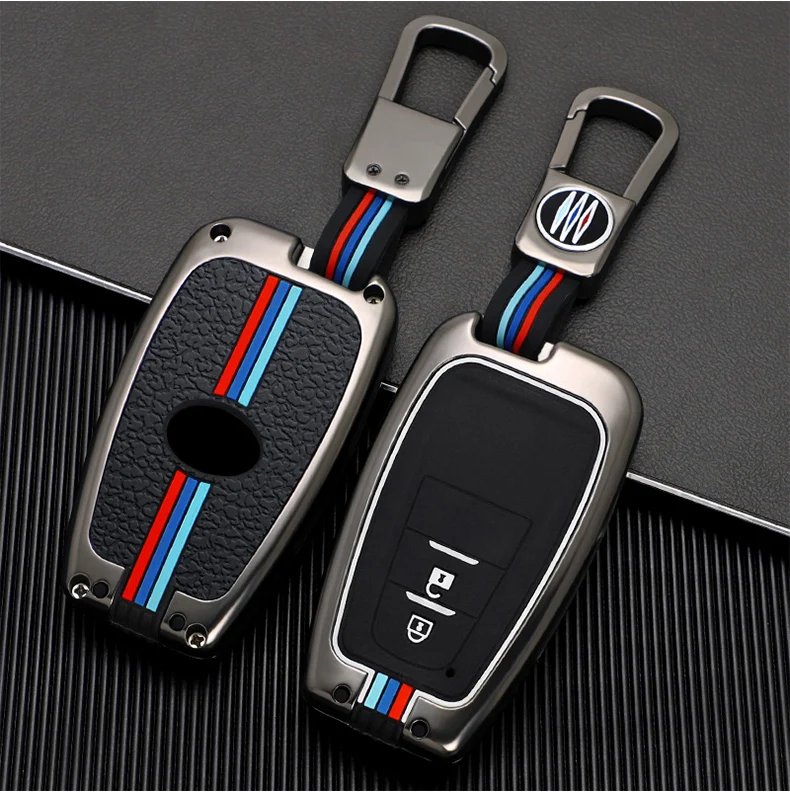 Copertura della cassa chiave a distanza dell'automobile in lega di zinco per Toyota Prius Camry Corolla CHR RAV4 Land Cruiser Prado Protector Shell Fob accessori - Hc5f3a5e59b9c42ceb5972b23bf5eb613M