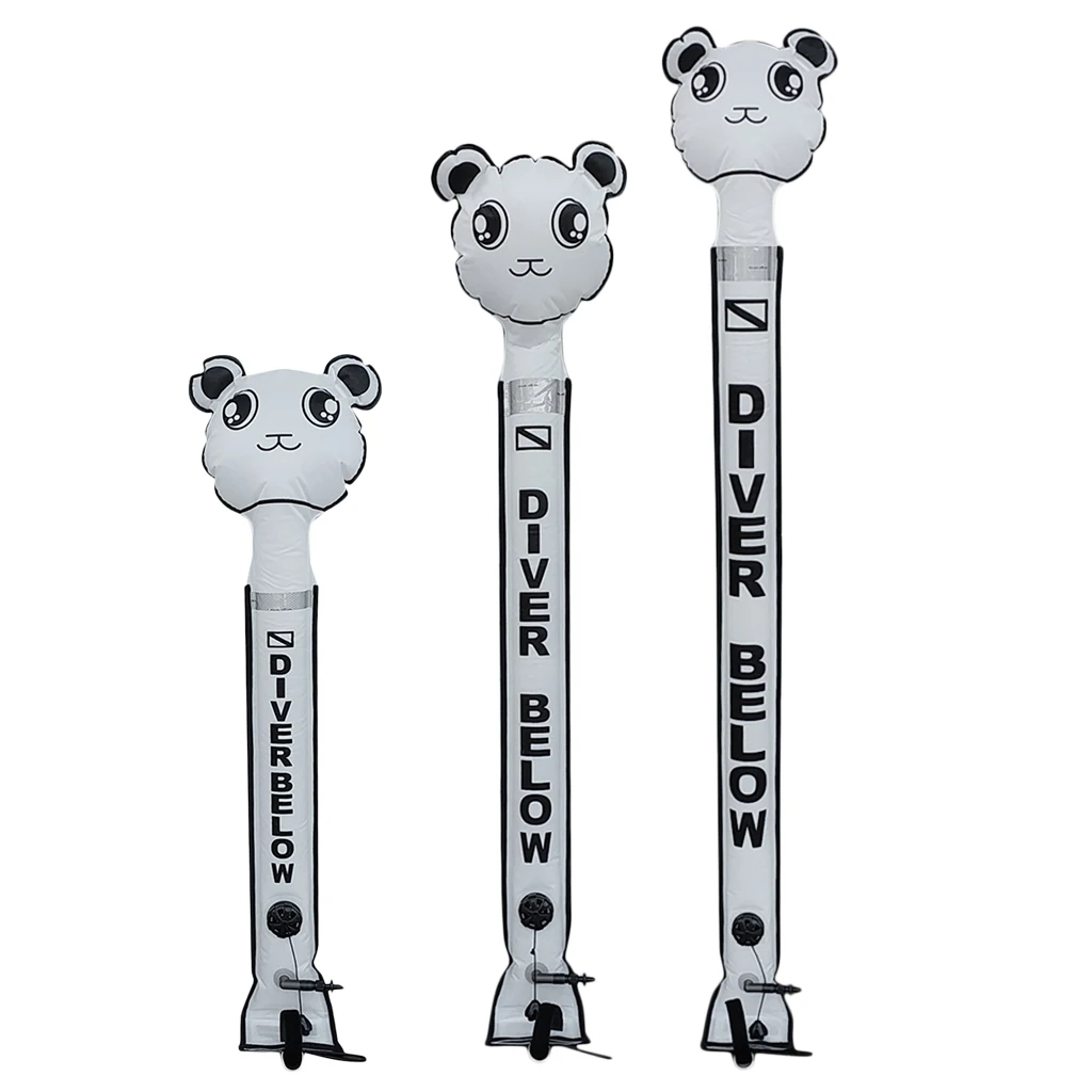 

Diver Below Surface Marker Buoy Reflective Tape Edge SMB Sausage Signal Tube Surface Marker Buoy for Water Sports