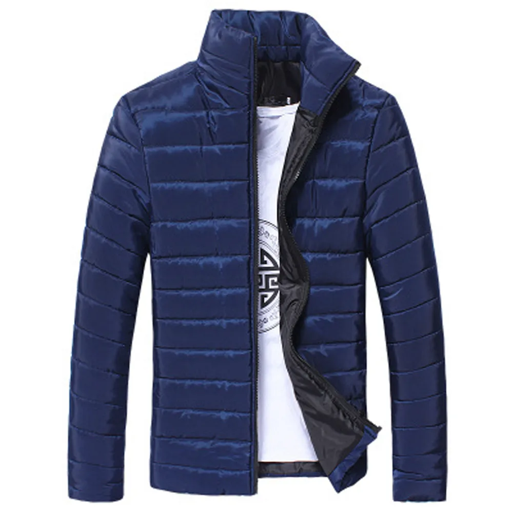 Men Cotton Stand Zipper Jacket Warm Winter Thick Coat Jacket High Quality Comfy Warm Blouse Пальто Мужское 2021 Free Shipping 2