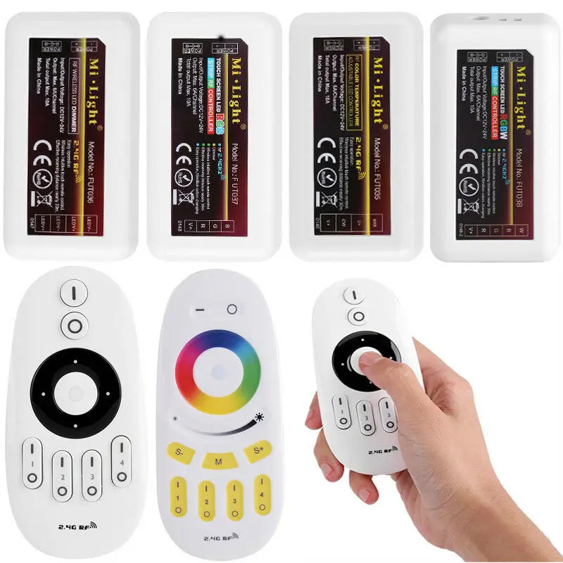Mi светильник 2 4 г зоны контроллер светодиодных лент RF RGB + CCT RGBW светодиодный пульт