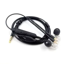 Replacement Audio Cable For Shure SE215 Headphones MMCX Microphone Volume Control Cord Headsets Wire Connecter 23 AugT2
