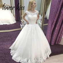 Lover Kiss vestido de Noiva, принцесса, кружевные аппликации, свадебные платья для женщин, Замочная скважина, свадебные бальные платья, vestido de casamento