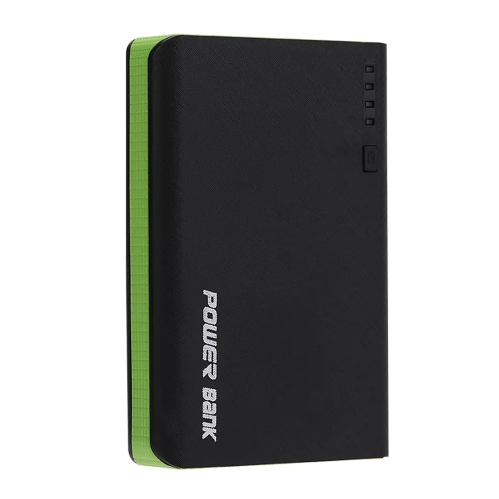 green Наборы для самостоятельной сборки, внешний аккумулятор, корпус, 4 usb порта, сварочный внешний аккумулятор, зарядное устройство, чехол модуль pcba power ed By 4 шт, 18650 батареи - Цвет: green
