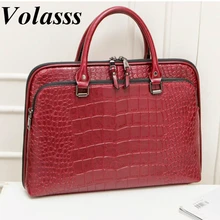 

Fashion Women's Leather Briefcase For 13.3" 14.1 Inch Laptop Handbag 2022 Girls Shoulder Bags Woman Work Office Leather Handbags