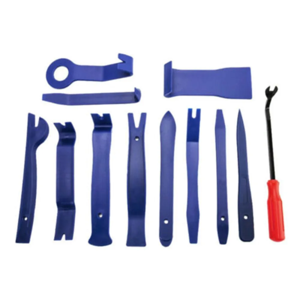 12pcs Car Radio Removal Tools Hand Tool Set Auto Door Clip Panel Trim Dash Audio Removal Installer Pry Repairing Tools Kit