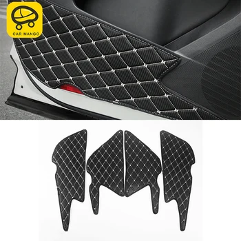 

CARMANGO for VW Volkswagen Tiguan 2010-2016 Car Door Protector Cover Leather Anti-kick Pad Trim Frame Sticker Interior Accessory