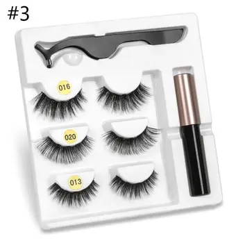 

Magnet Eyelash Magnetic Liquid Eyeliner False Eyelashes Tweezer Set Waterproof Long Lasting Extension