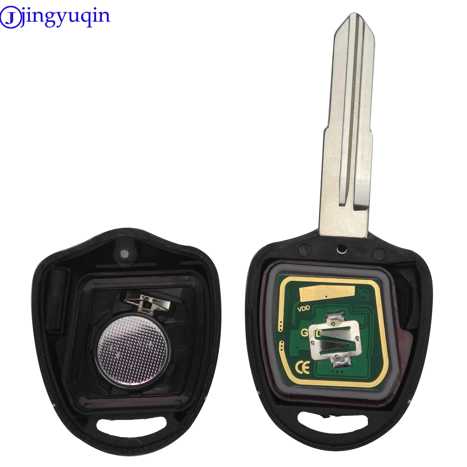 jingyuqin 10ps 2/3 Buttons 434MHZ ID46 Chip Remote Control Car Key Fob For Mitsubishi Lancer Outlander Shogun Pajero MIT11 Blade
