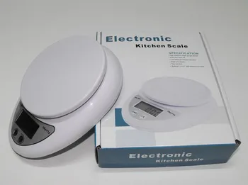 

200pcs Weighing Household Scales Balance\ Weight 5Kg x 1g Digital Kitchen Scale Diet Food Compact LED Electronic