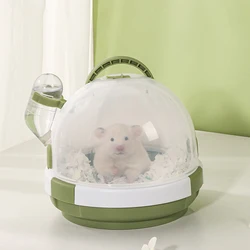 Cage à Hamster, étui de transport Portable pour l'extérieur voyage maison transport Anti évasion respirant petit animal de compagnie 