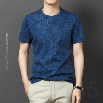 

Short-sleeved t-shirt men's casual simple bottoming shirt half-sleeved clothes 4918