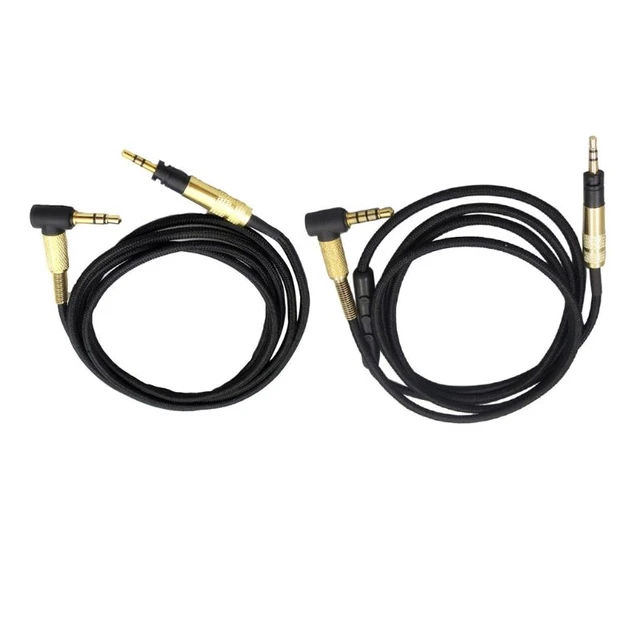 OFC-Cable auxiliar trenzado de repuesto, Cable de extensión para auriculares  Sennheiser HD 4.30i 4