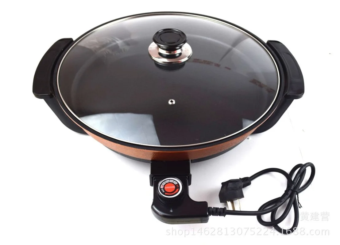 Electric hot pot multi functional electric cooker electric cooker household Korean frying pan large capacity