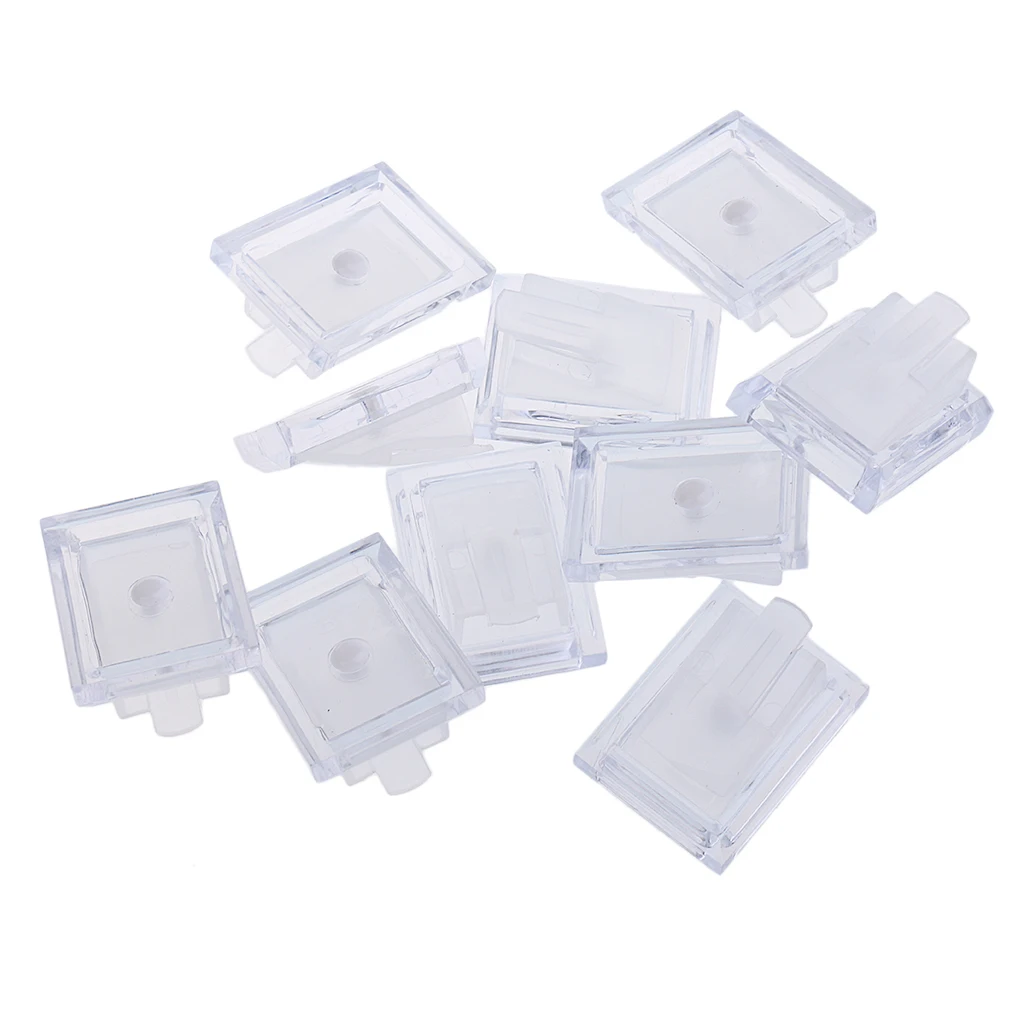 Pack of 10 Plastic Ring Display Stand Organiser Packing Jewelry Accessory for Women Ladies