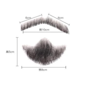 

Men's Fake Beard For Mustache Fake Beard Props Invisible Fake Weave Mustache Make-up Easy Props Simulation Beard