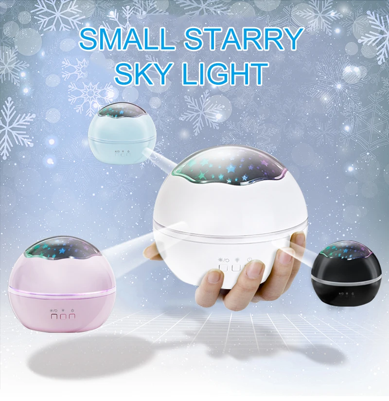 proyector giratorio de estrella y bola luz de luna de estrellas de colores lampara de noche decoracion para el hogar