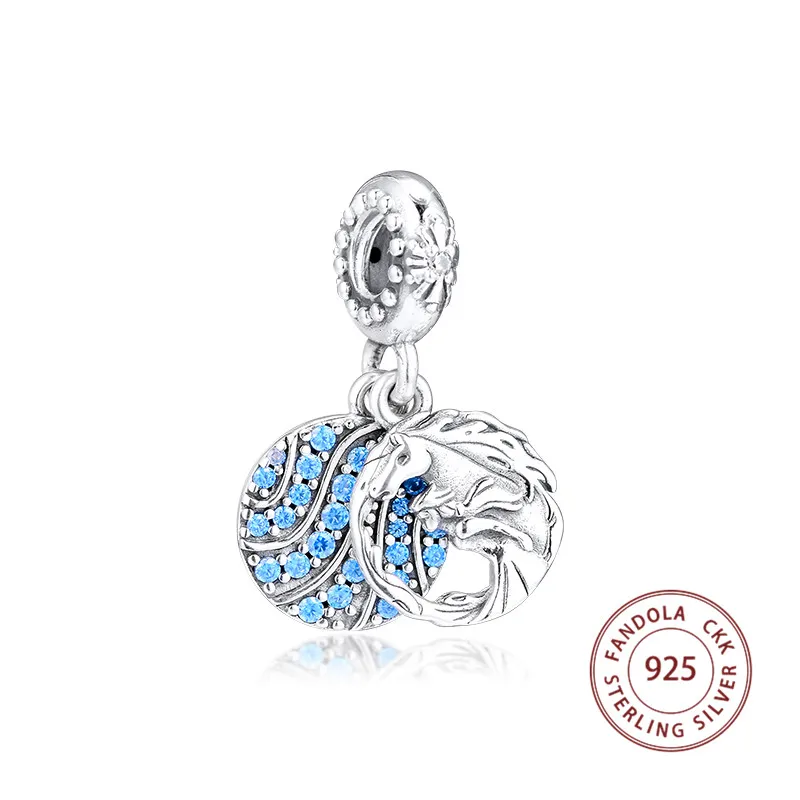 

CKK Berloque 925 Sterling Silver Elsa & Nokk Dang Charms Beads Fits Original Bracelets DIY Charm Silver 925 Jewelry kralen perle