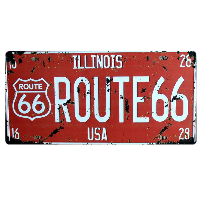 CH-0128 ROUTE66 металлическая пластина Мексиканская жестяная вывеска винтажная настенная Бар Паб гараж кухня домашний декор 30X15 см CH-0121 - Цвет: CH-0128