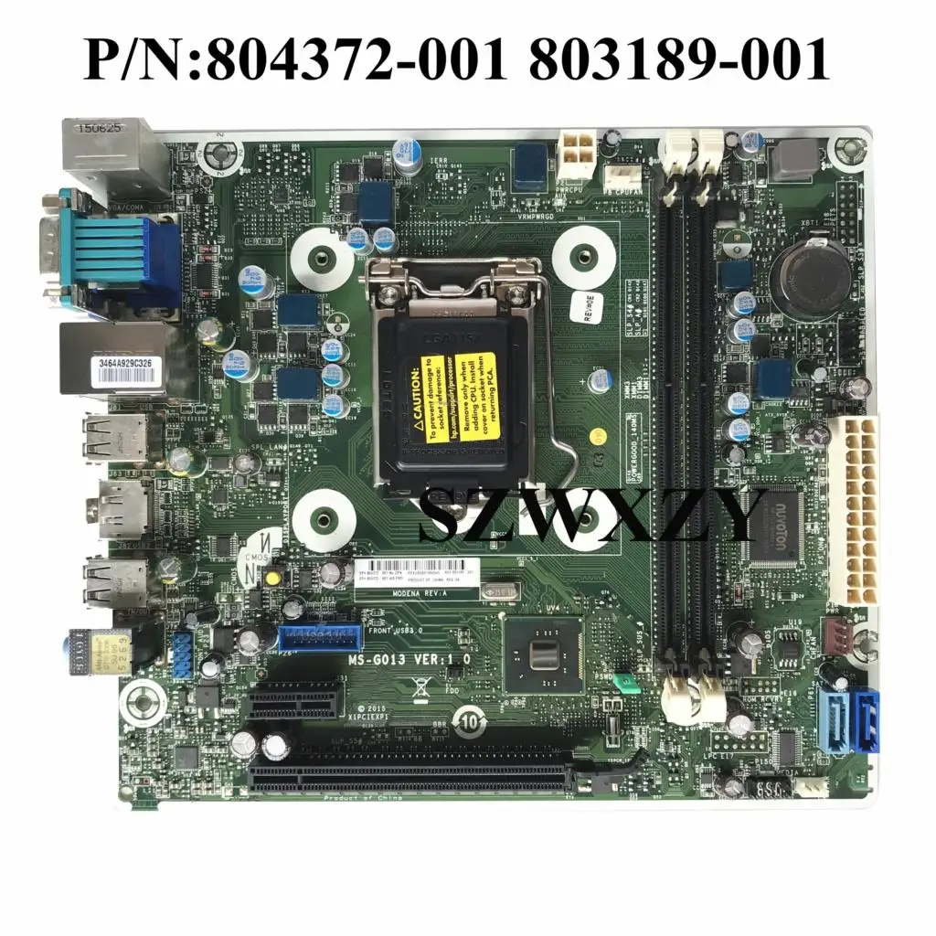 

Excellent For HP 400 G2 SFF MS-G013 Deskto Motherboard DDR3 LGA1150 H81 804372-001 803189-001 100% working