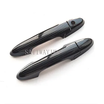 

CAR STYLING Car Door Handles Cover Trim Carbon Fiber Exterior Car Styling Door Handle Bowl For Honda HRV HR-V Vezel 2014-2017