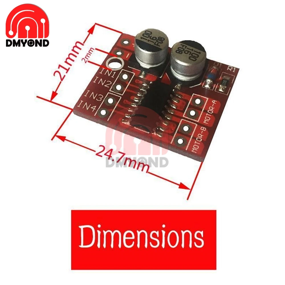 L298 New Dual H Bridge DC Stepper Motor Drive Controller Board