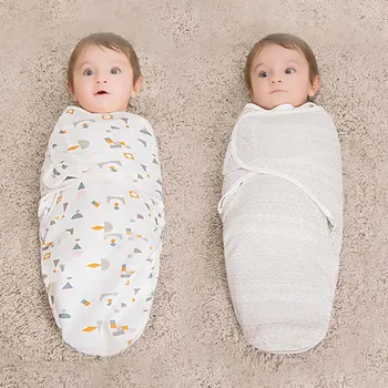 

Babies Sleeping Bags Newborn Baby Cocoon Swaddle Wrap Envelope 100%Cotton 0-3 Months Baby Bebe Blanket Swaddling Wrap Sleepsack