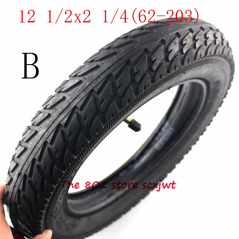 12 1/2X2 1/4(62-203) внутренняя и внешняя шина подходит для многих газовых электрических скутеров для ST1201 ST1202 e-Bike 12 1/2*2 1/4 колеса шины - Цвет: tyre B