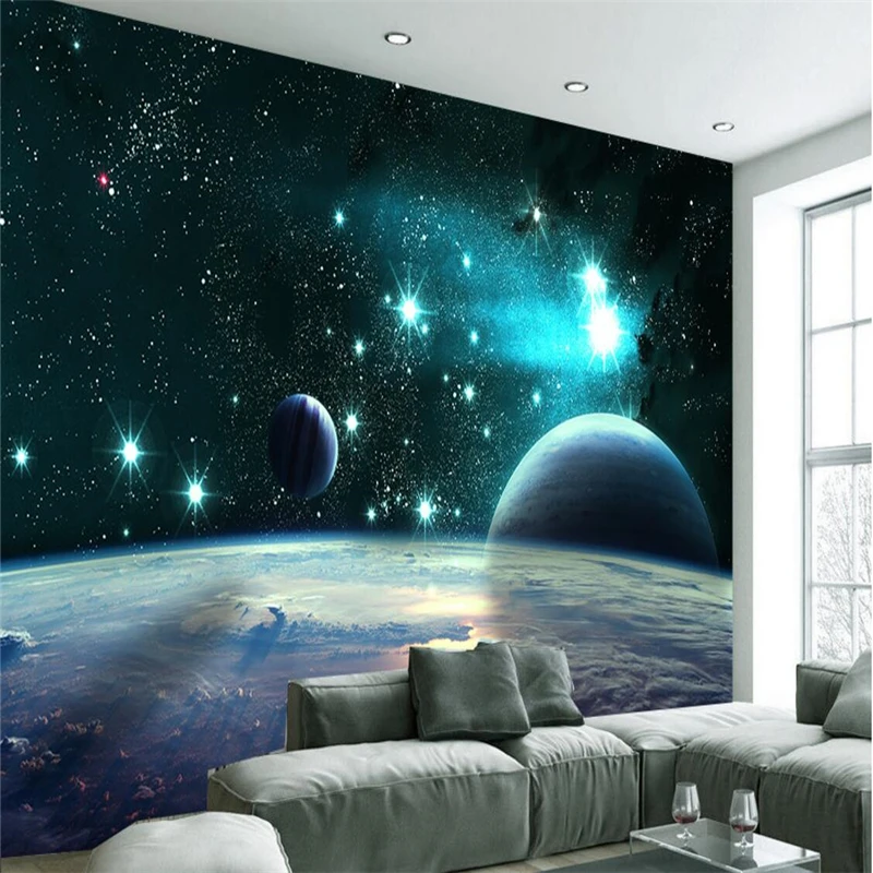 beibehang-Custom-photo-wallpaper-3D-large-wall-murals-stickers-3D-vast-universe-star-planet-living-room (2)